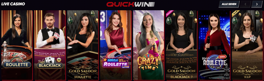 Quickwin Casino, Online Slots und Echtgeldspiele für Deutsche Spieler