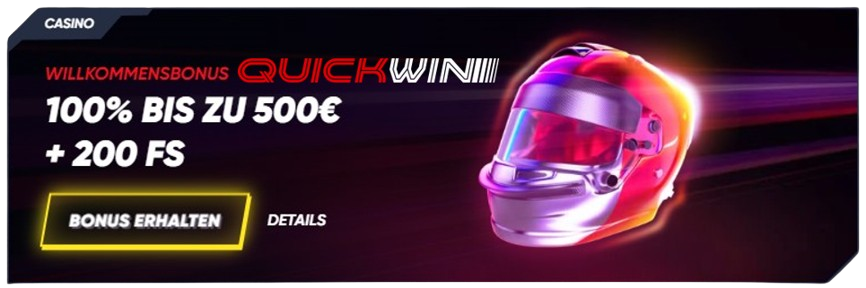 quickwin casino bonus für registrierung