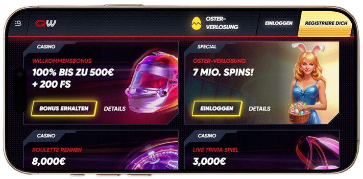 mobile Boni bei Quickwin casino